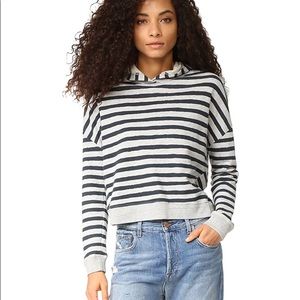 Sundry cropped open cross back hoodie size 1